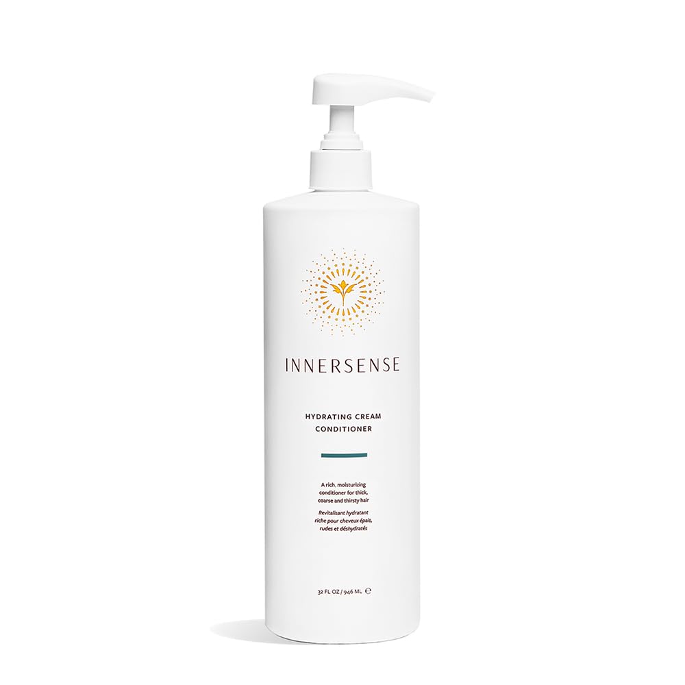 INNERSENSE conditionneur crème hydratante dans sa bouteille pour nourrir et adoucir les cheveux