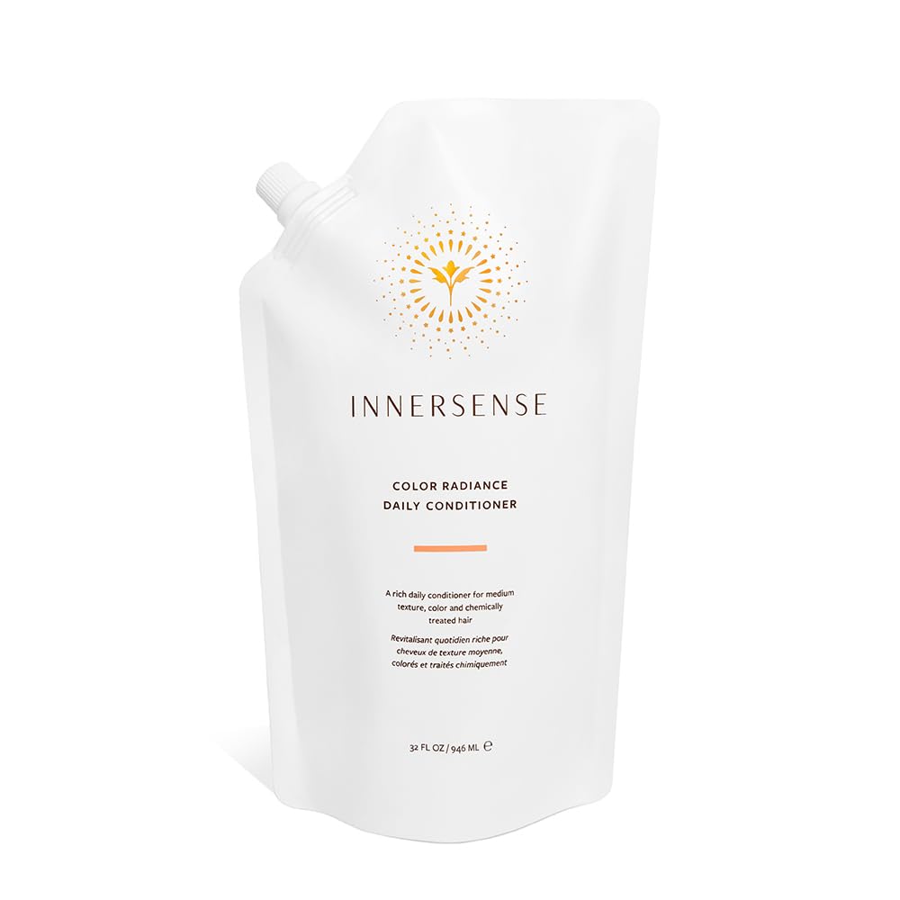 INNERSENSE Conditionneur Radiance Couleur, bouteille recharge, brillance et douceur.