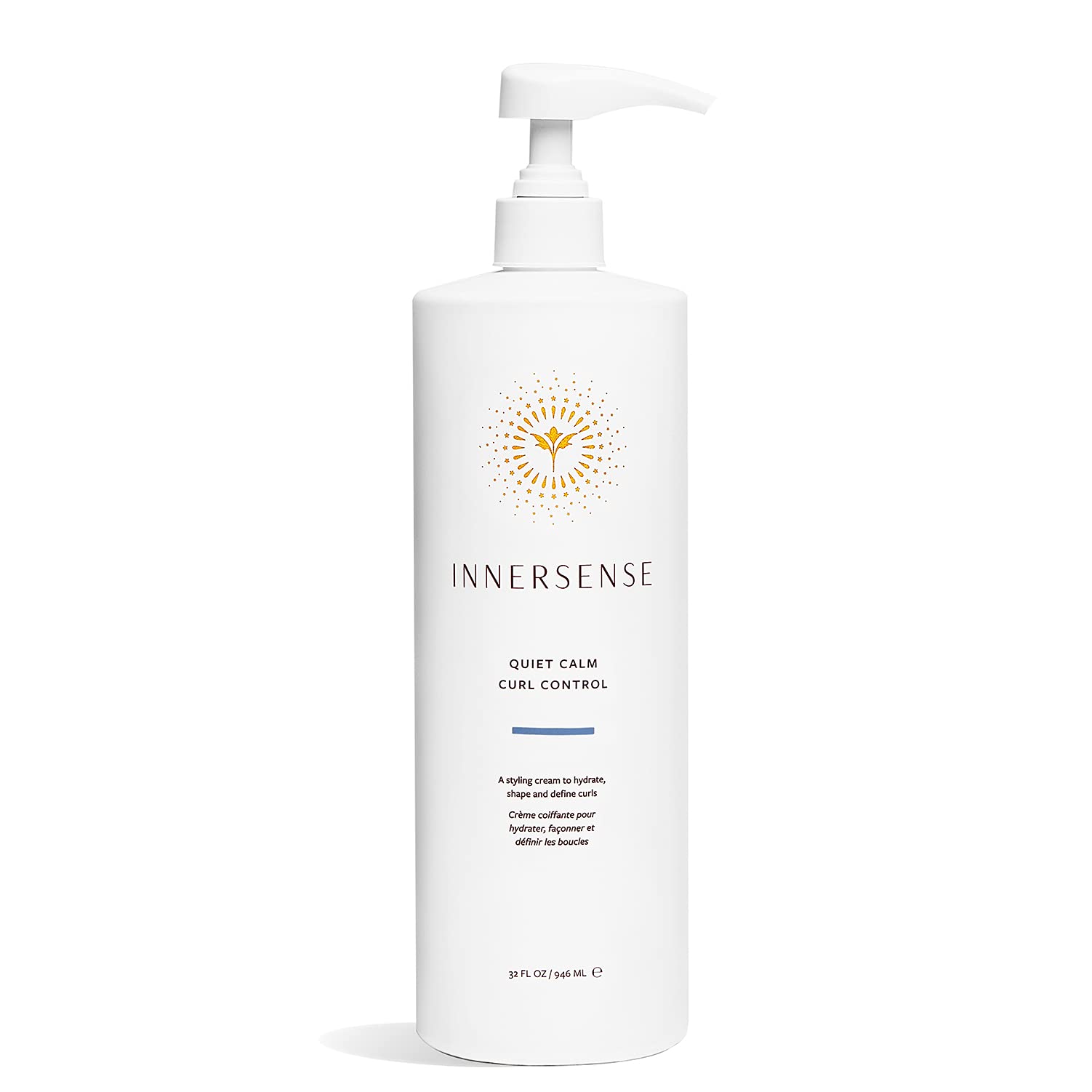 INNERSENSE crème coiffante en bouteille pompe pour boucles hydratées et définies