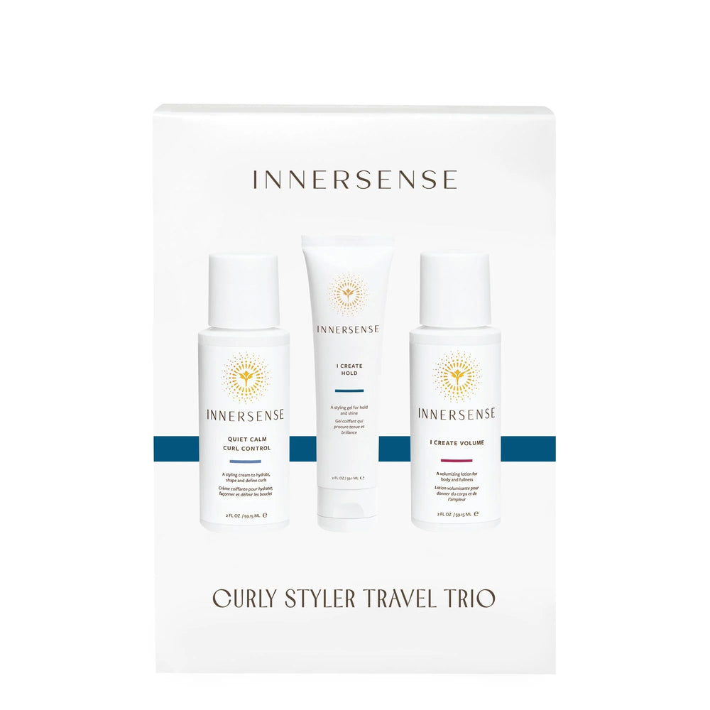 INNERSENSE Curly Styler Travel Trio: trio portable parfait pour les déplacements.