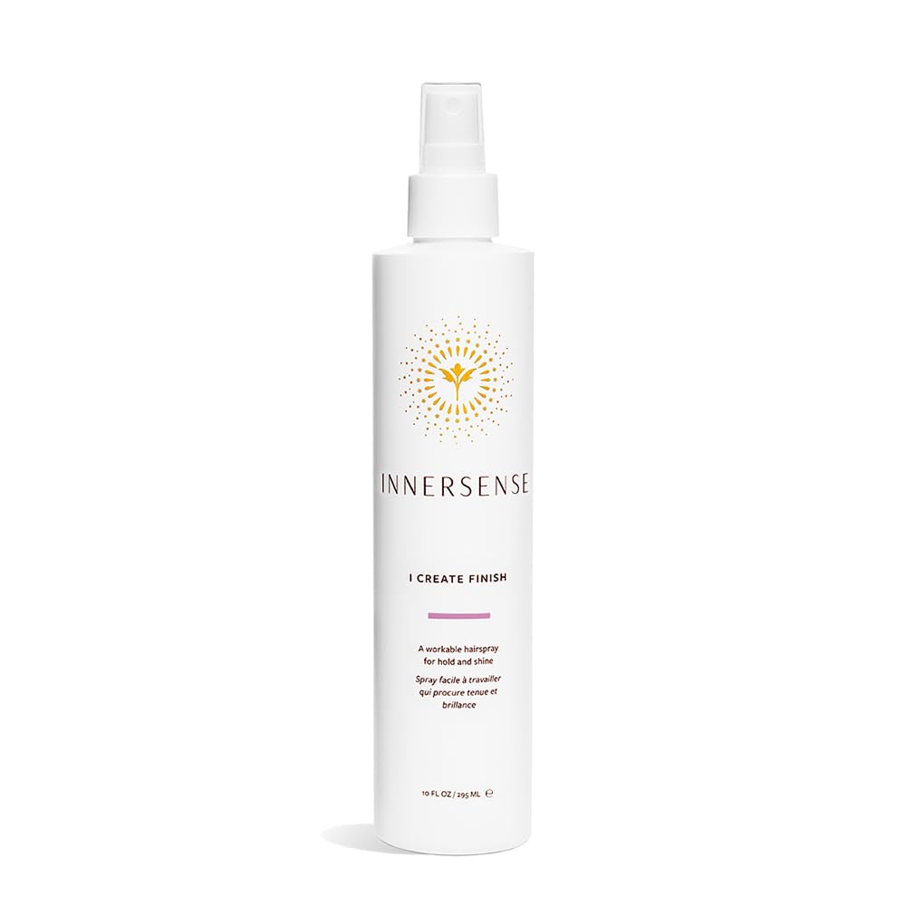 INNERSENSE spray de finition — bouteille prête à l’emploi pour tenue flexible et brillance naturelle.