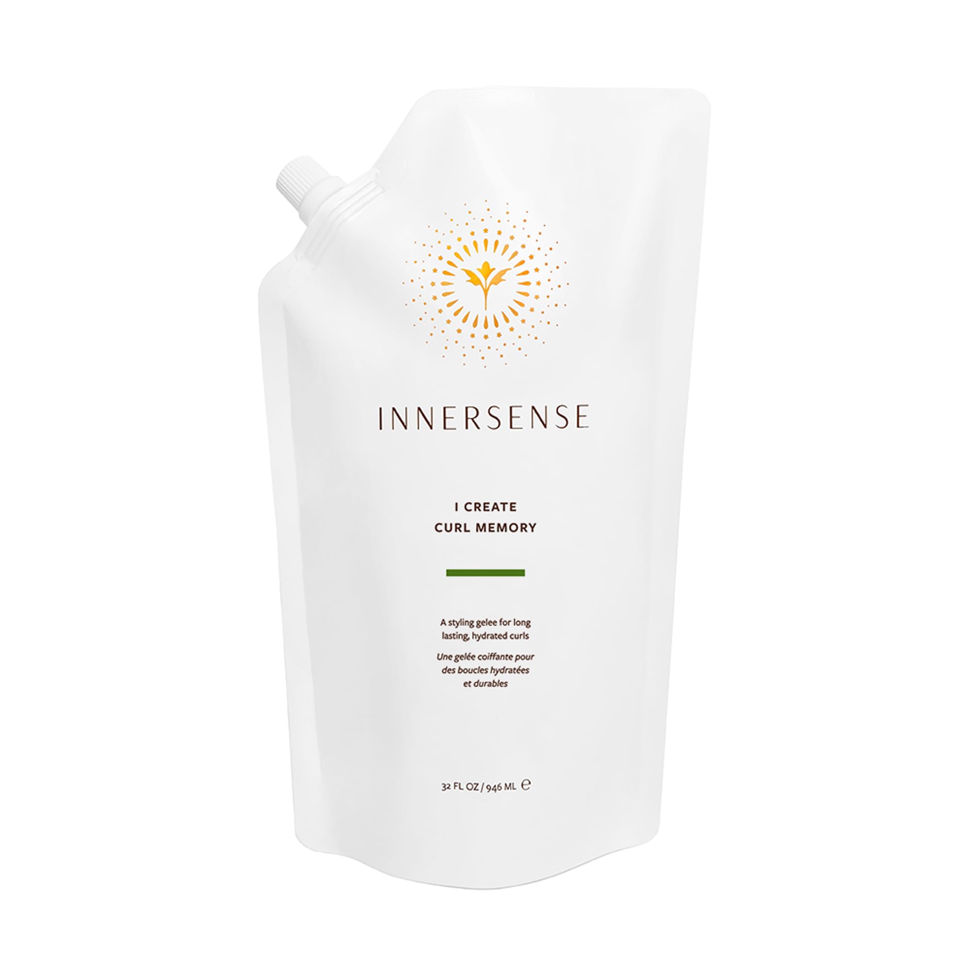 INNERSENSE Gel Mémoire Boucles – cartouche-recharge pour hydratation durable et mémoire des boucles