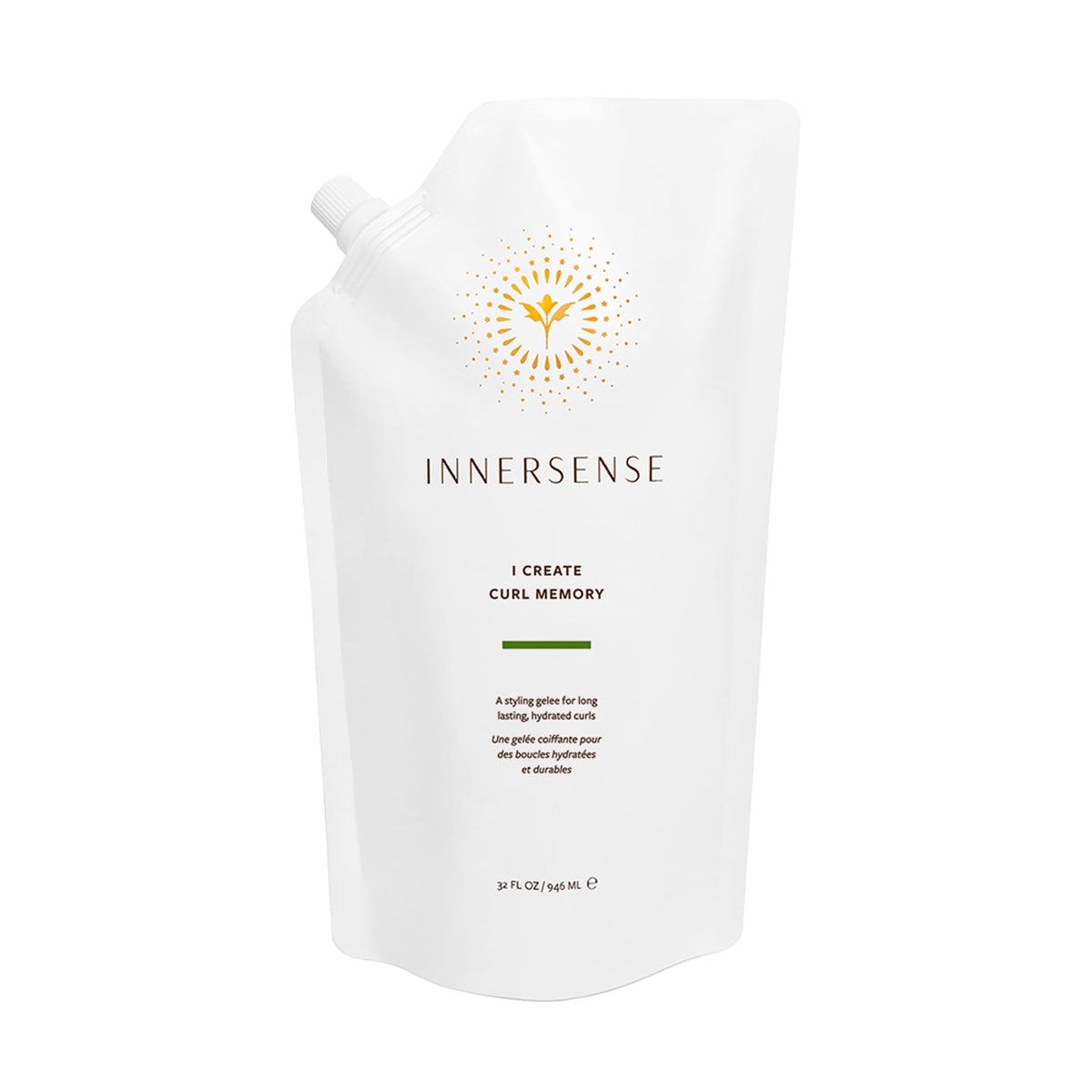 INNERSENSE Gel Mémoire Boucles – cartouche-recharge pour hydratation durable et mémoire des boucles