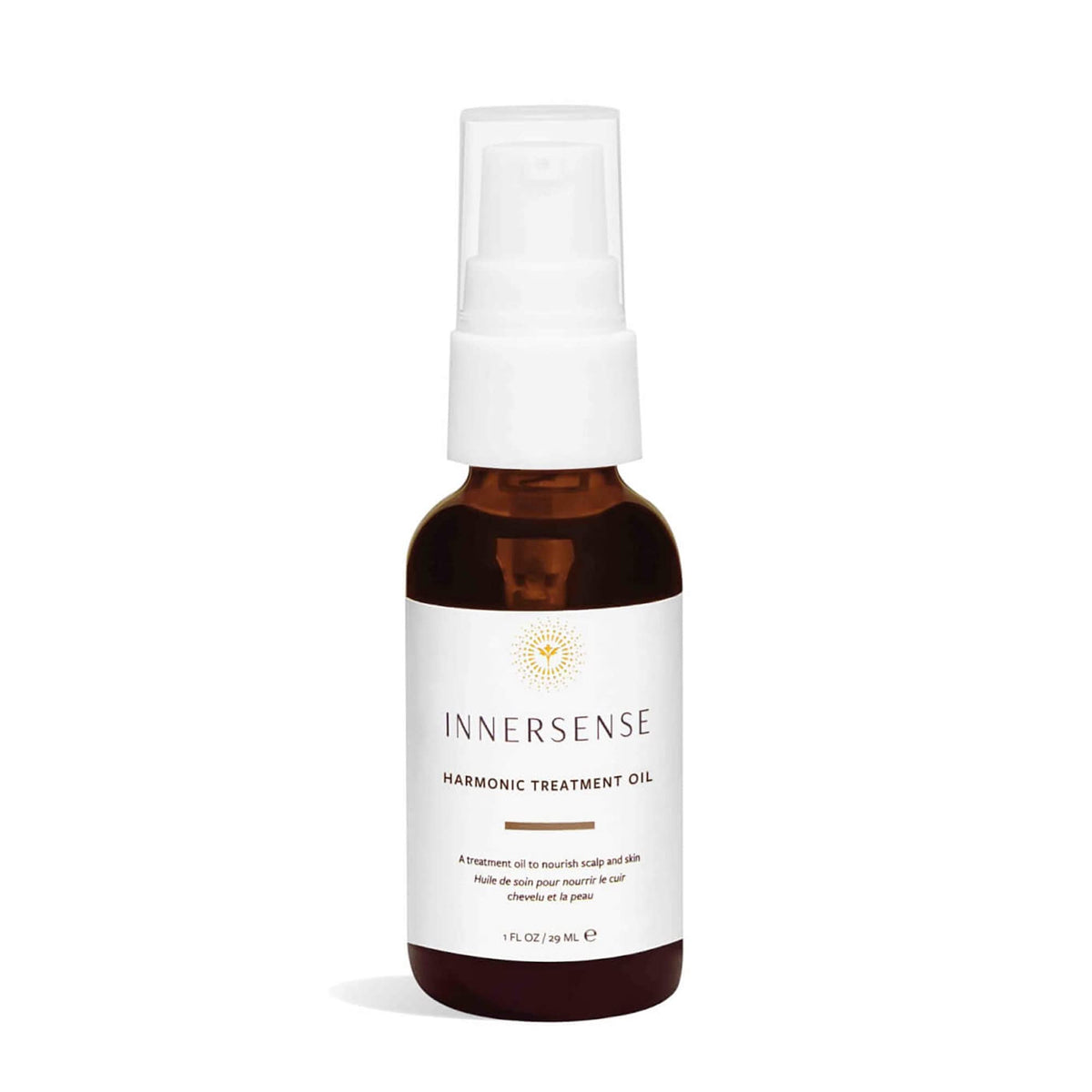 INNERSENSE huile traitante naturelle, versement sur bouteille nourrissant cuir chevelu et cheveux