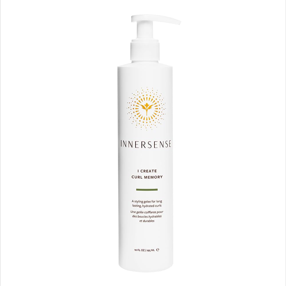 INNERSENSE I Create Curl Memory Gel, bouteille élégante et tenue flexible pour boucles naturelles.
