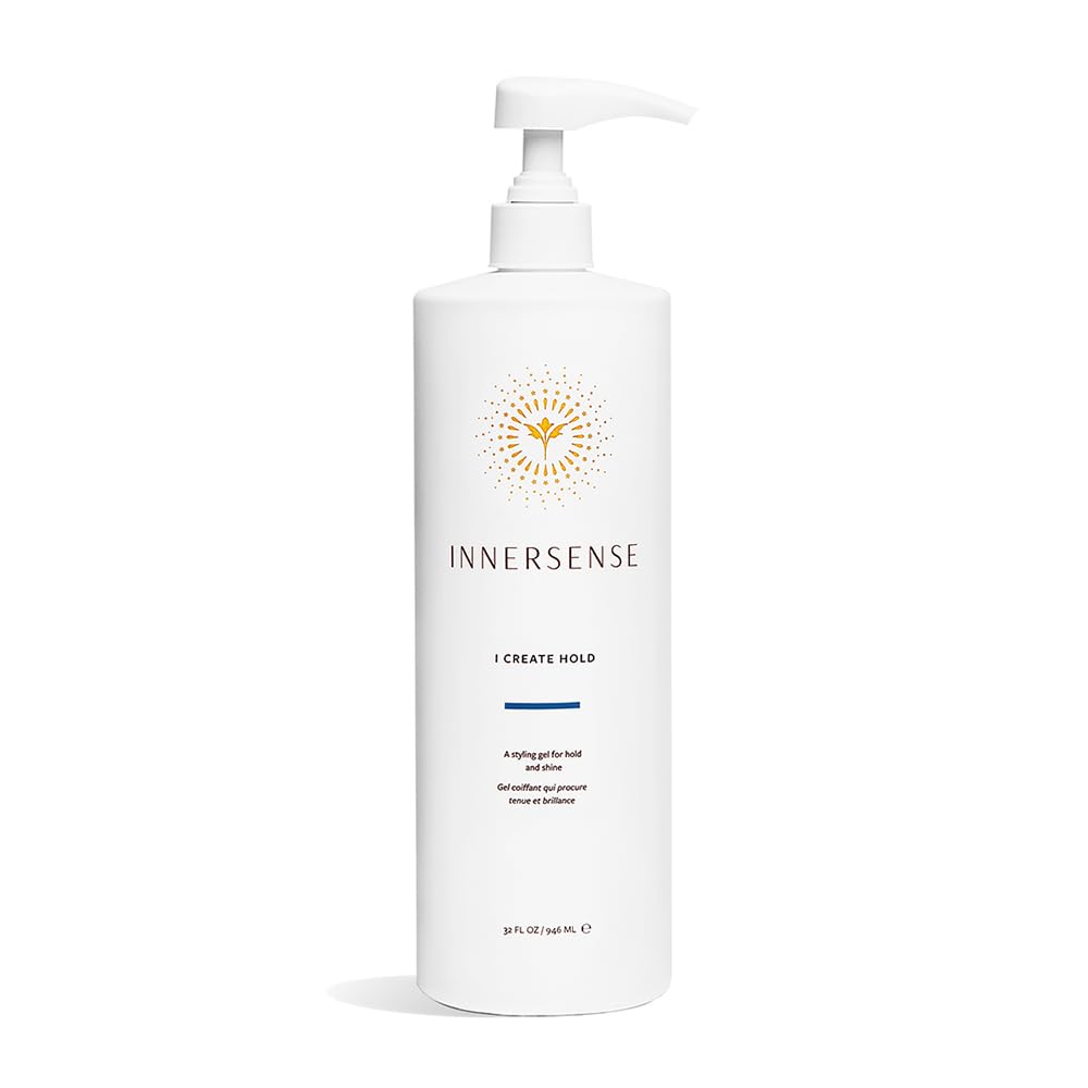 innersense i create hold: flacon pompe 32 oz pour tenue durable et brillance naturelle.
