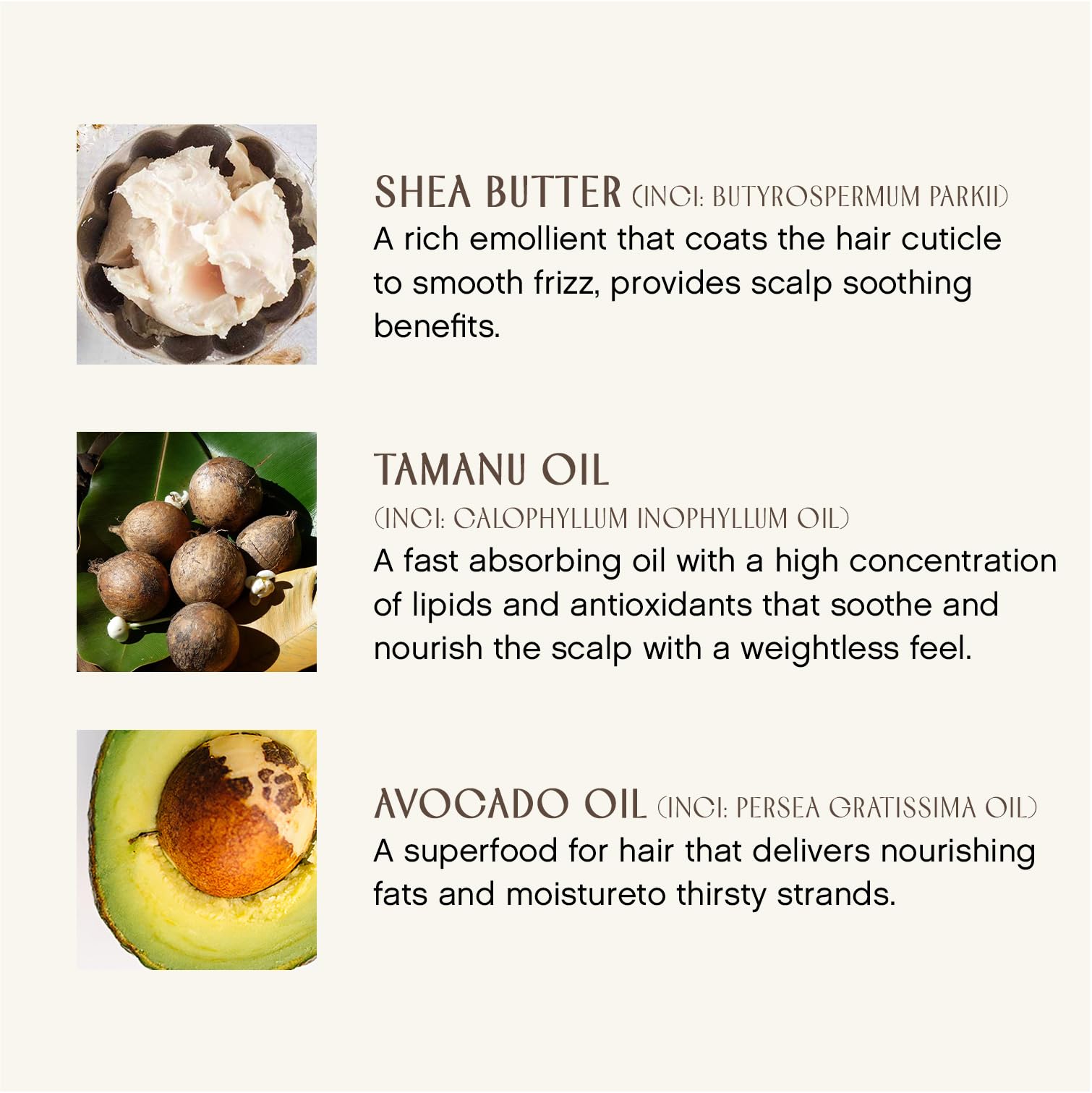 INNERSENSE close-up of shea, avocado, sage oils for nourishment