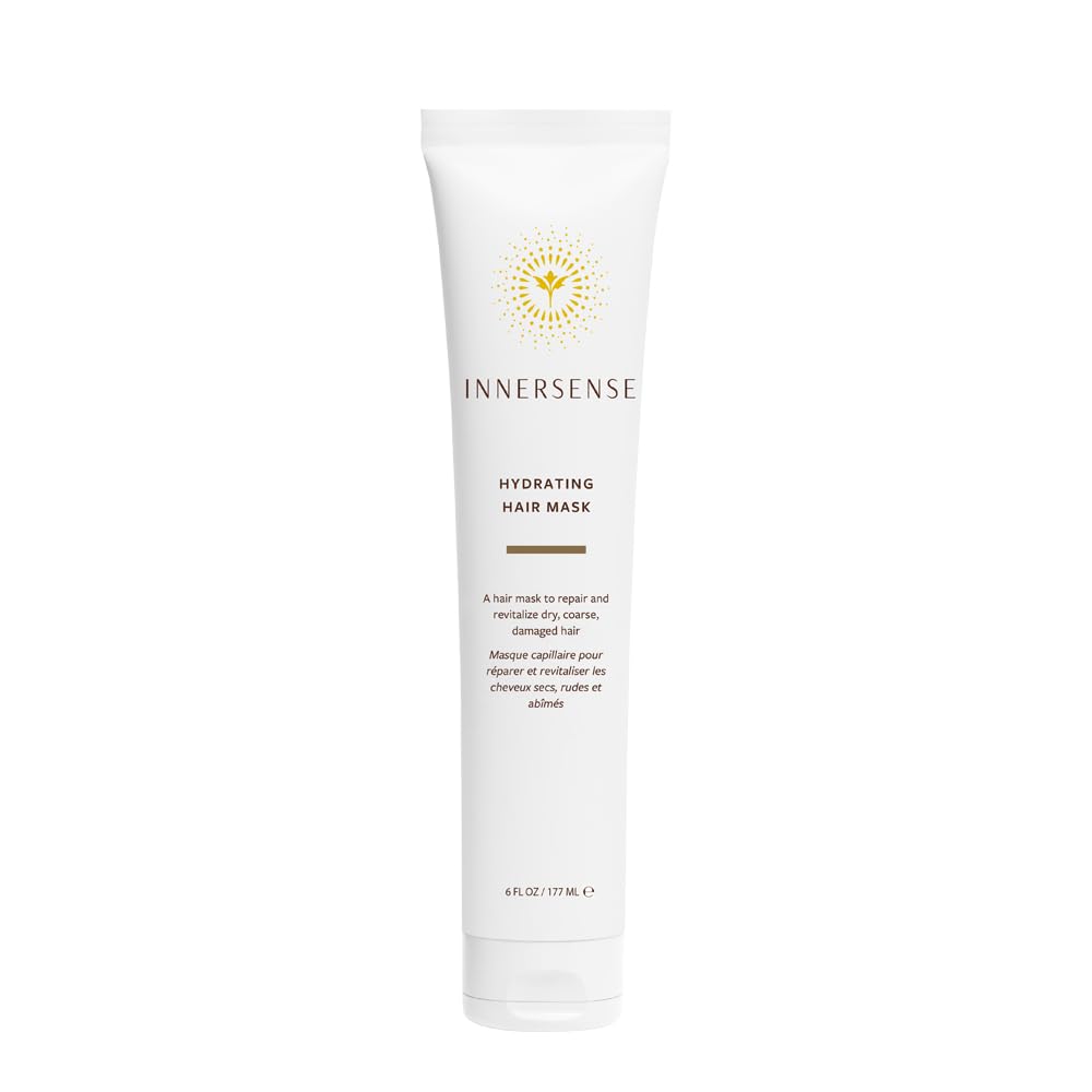 INNERSENSE Masque Hydratant Cheveux Bouteille hydrate intensément les cheveux secs.