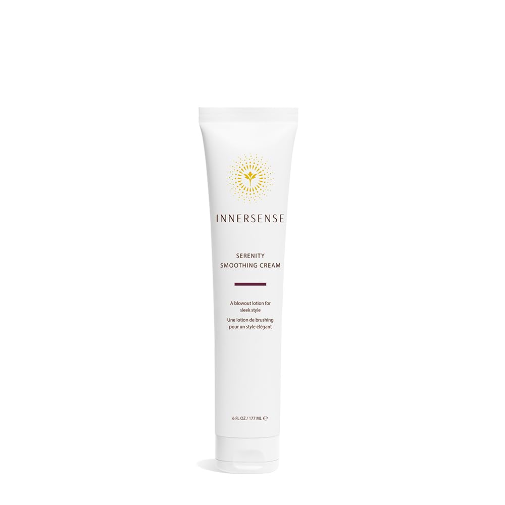 INNERSENSE Sérénité naturelle crème lissage, bouteille, pour un soin léger et une brillance naturelle.