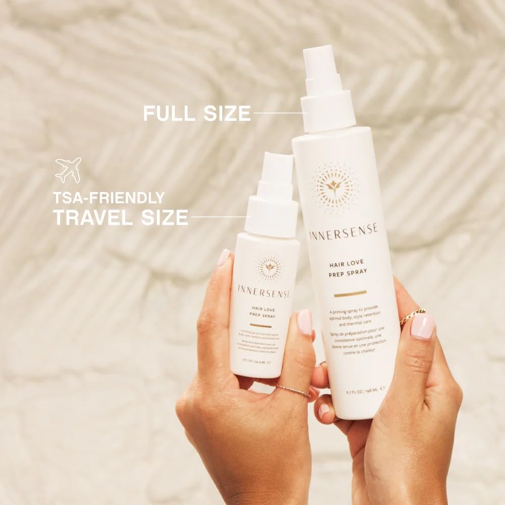 INNERSENSE Spray Préparateur-augmentation-volume-cheveux, offre un effet visiblement plus épais après usage