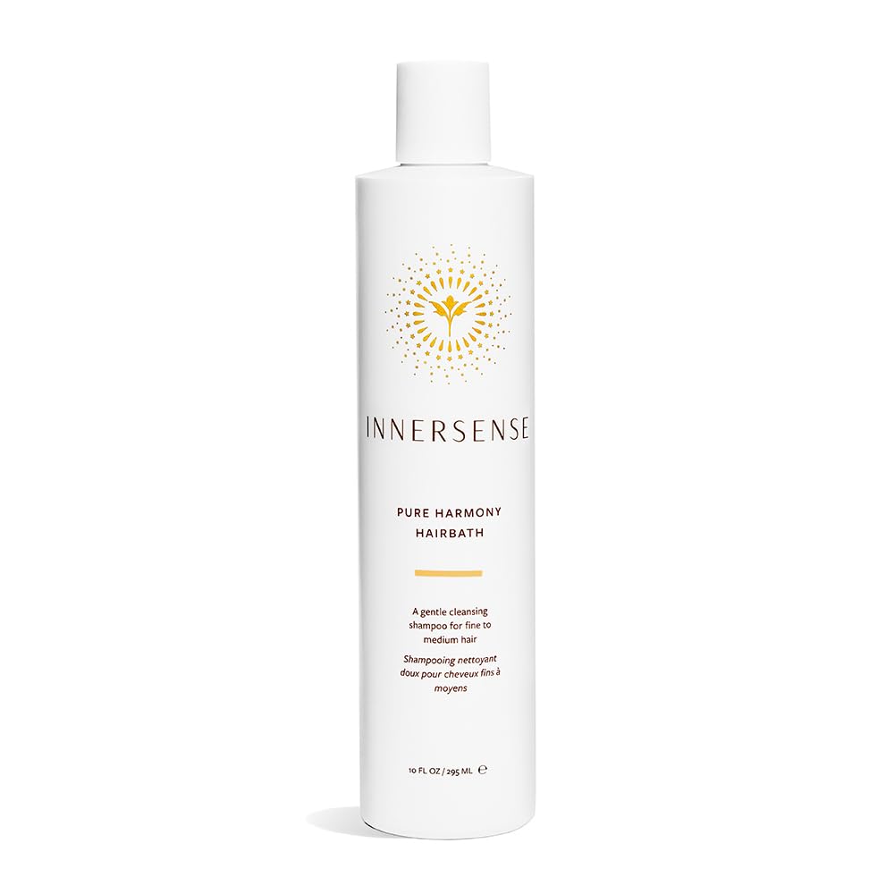INNERSENSE shampooing: bouteille élégante, nettoyage doux et équilibre des cheveux fins.