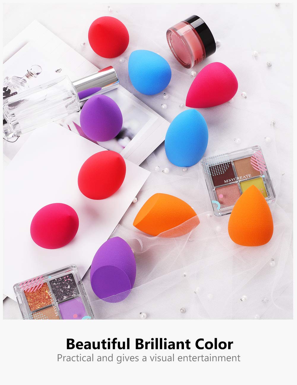 InnoGear éponges maquillage nettoyage facile avec savon et eau