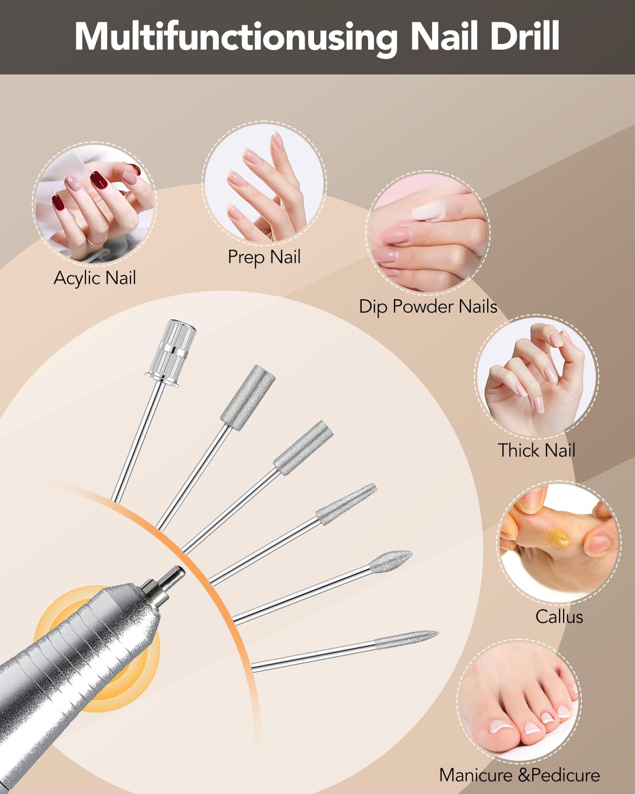 Innoworld bandes-sables-ongles-6-pieces, lisser et polir avec finesse.