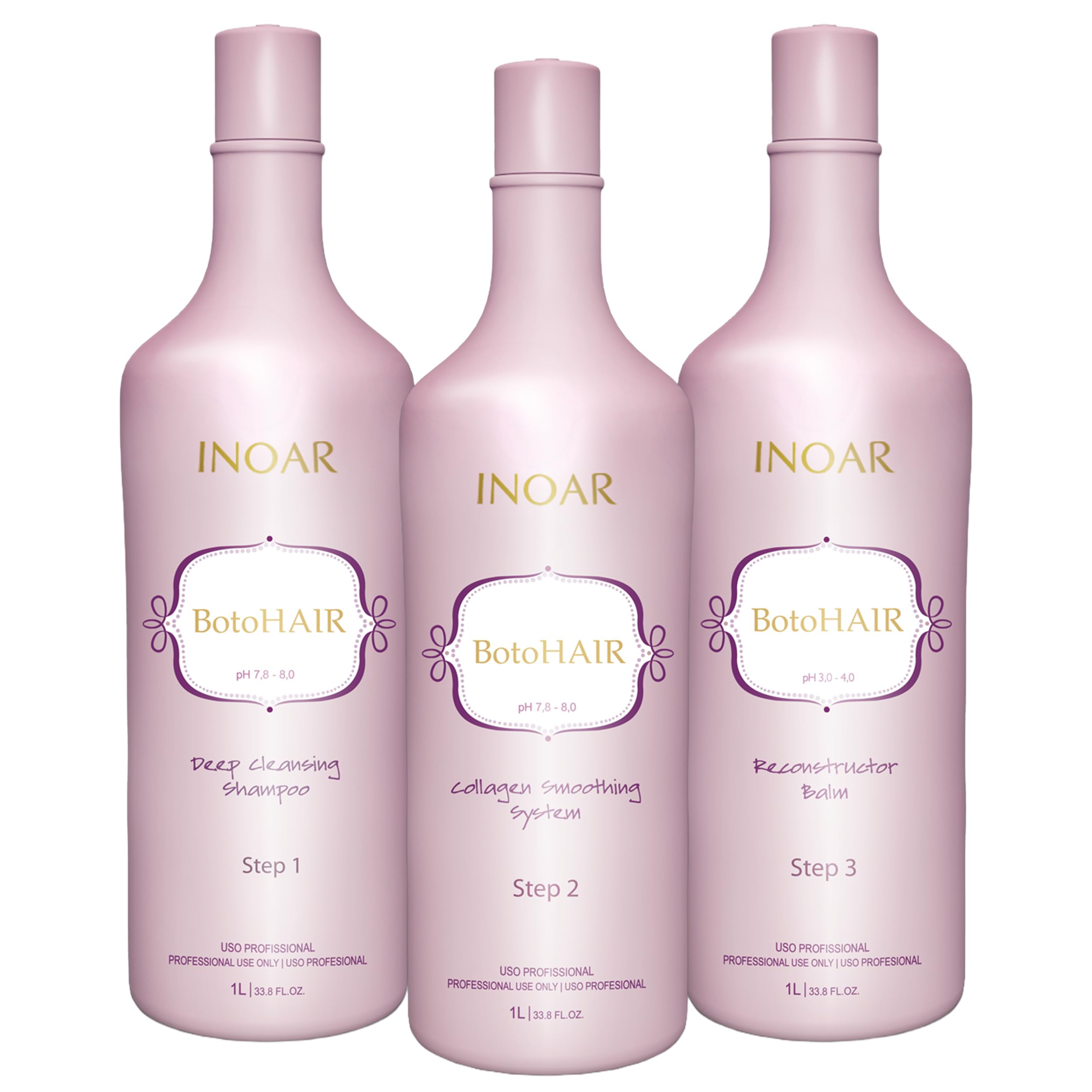 INOAR BotoHair Shampooing purifiant en profondeur prépare les cheveux au soin