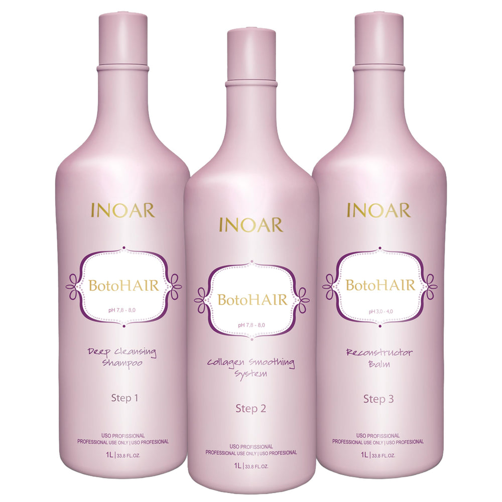 INOAR BotoHair Shampooing purifiant en profondeur prépare les cheveux au soin