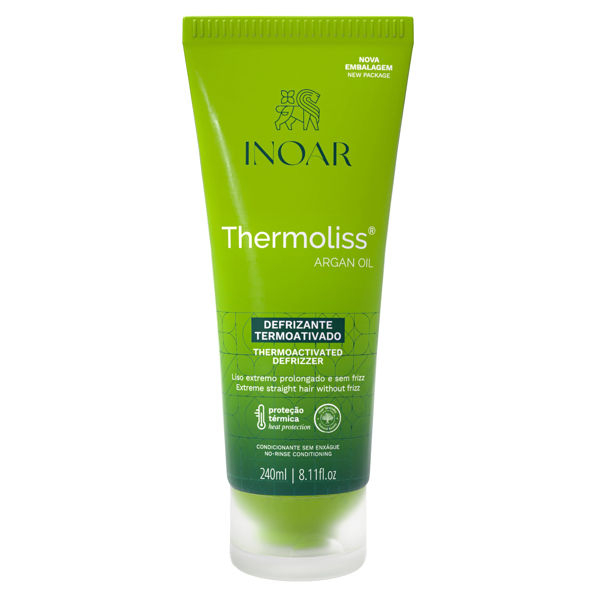 INOAR Thermoliss Balm, flacon, réduction durable des frisottis et protection chaleur