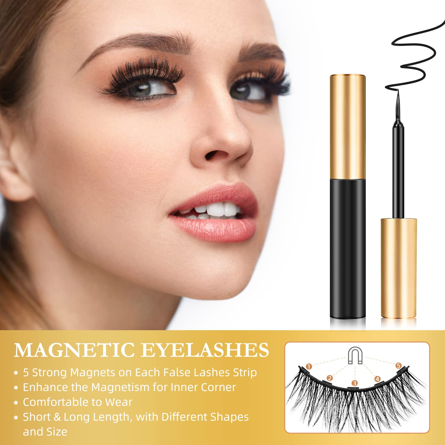 INSMART trait magnetique 3 tubes pour fixation rapide et tenue longue durée.