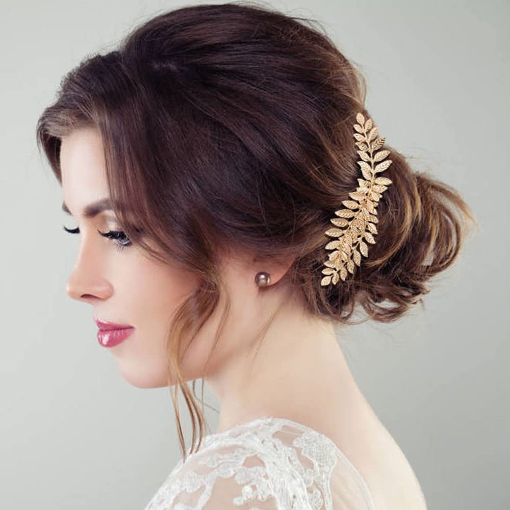 inSowni broche cheveux spirale cristal or, détail raffiné.