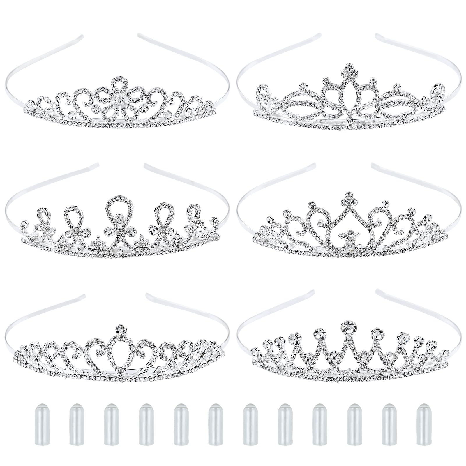 inSowni diadème argent brillant, accessoire élégant pour mariage