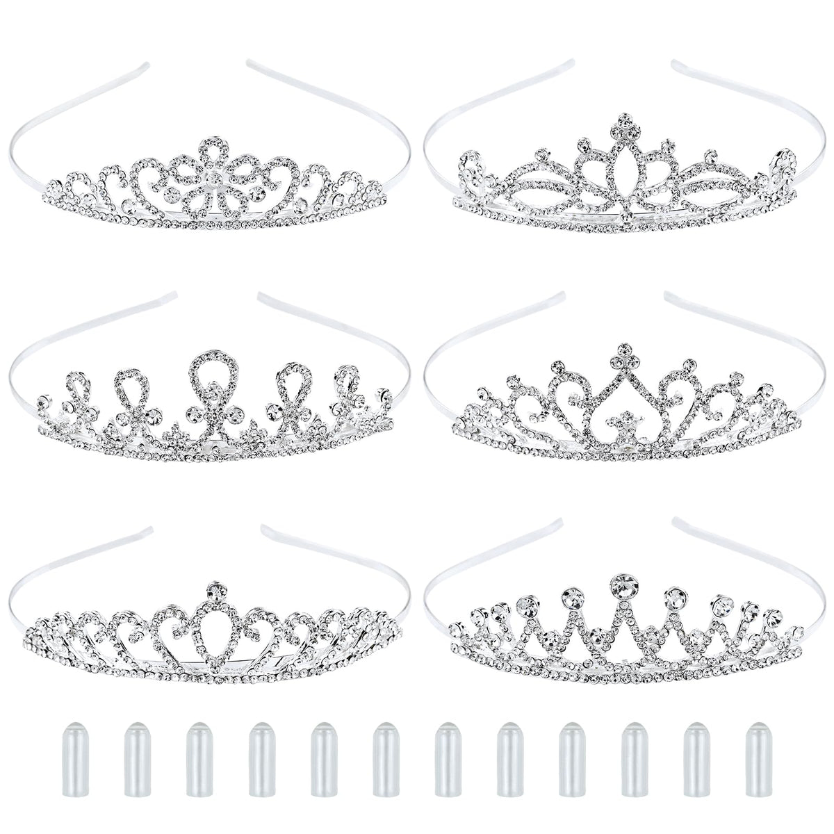 inSowni diadème argent brillant, accessoire élégant pour mariage