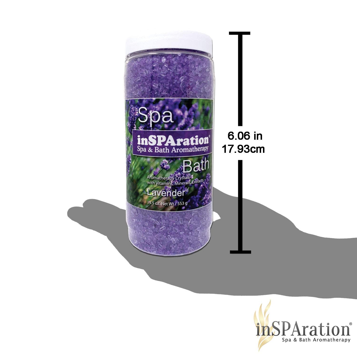 InSPAration lavande spa cristaux : eau claire et filtration préservée, utilisation sûre.