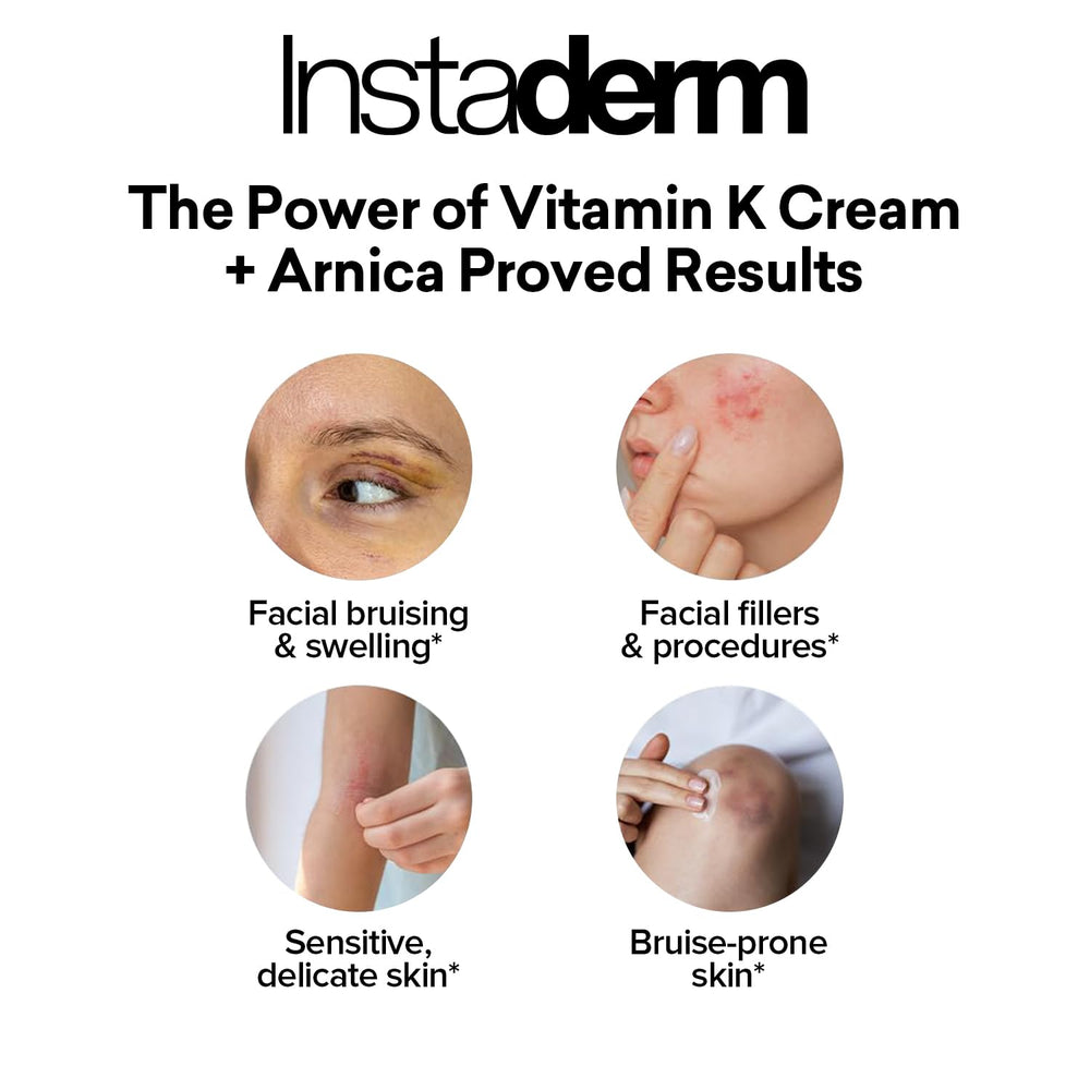 Instaderm Vitamine K Arnica cernes et poches sous les yeux, potentiel effet apaisant