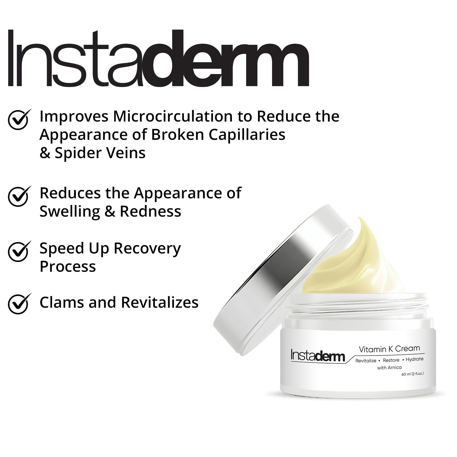 Instaderm Vitamine K Arnica texture légère et application facile