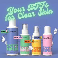 Sérum InstaNatural Besties, flacon, absorption rapide et éclat.