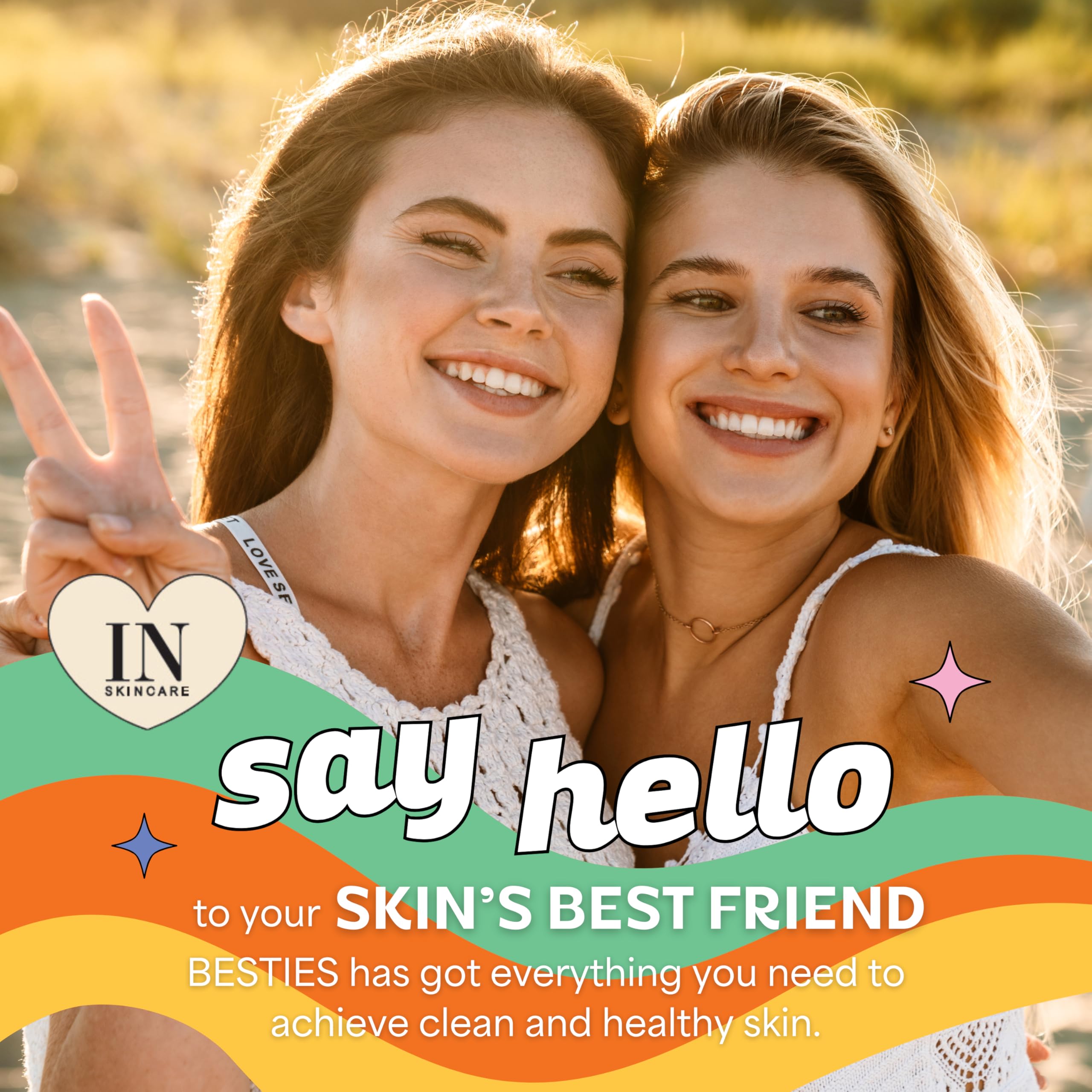 Tonique InstaNatural Besties, flacon, rafraîchit et prépare la peau.