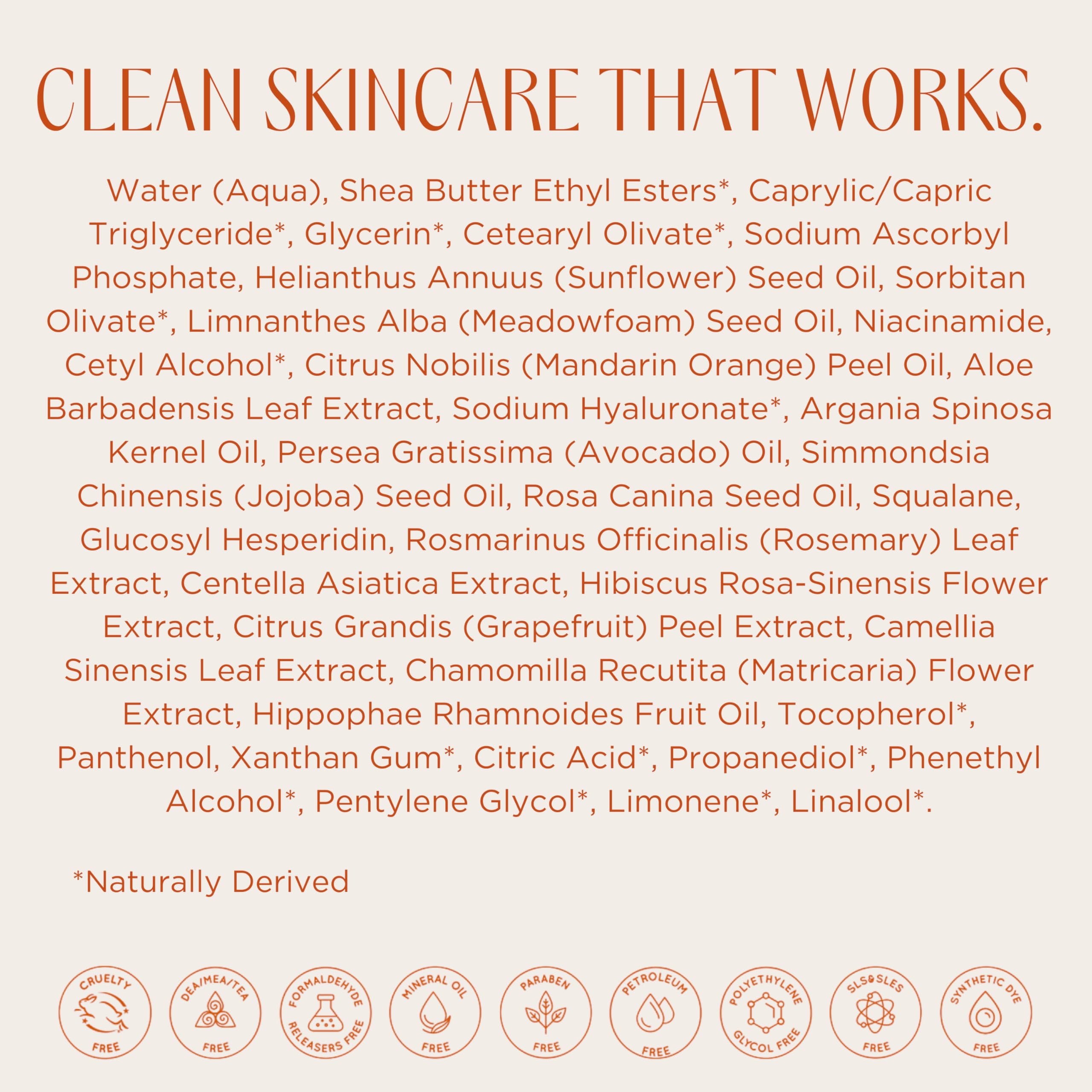 InstaNatural Vitamine C Crème Visage – emballage recyclable et pratique.