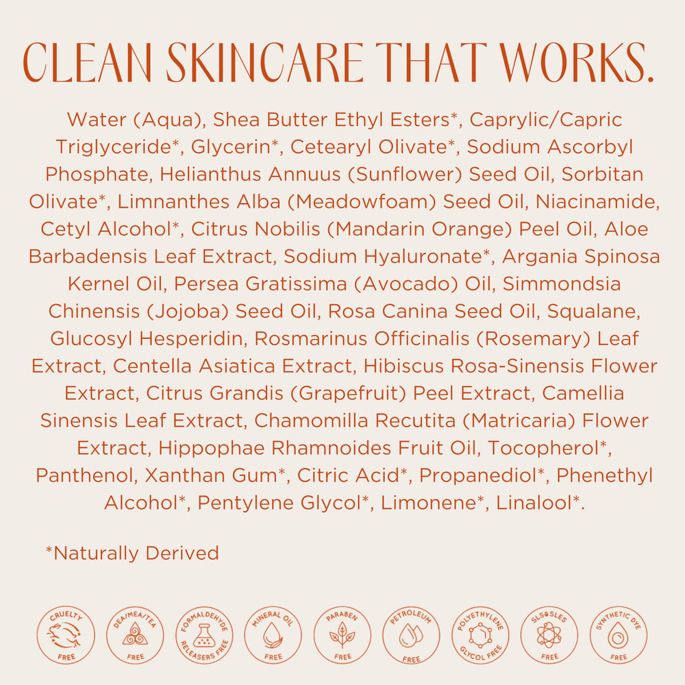 InstaNatural Vitamine C Crème Visage – emballage recyclable et pratique.