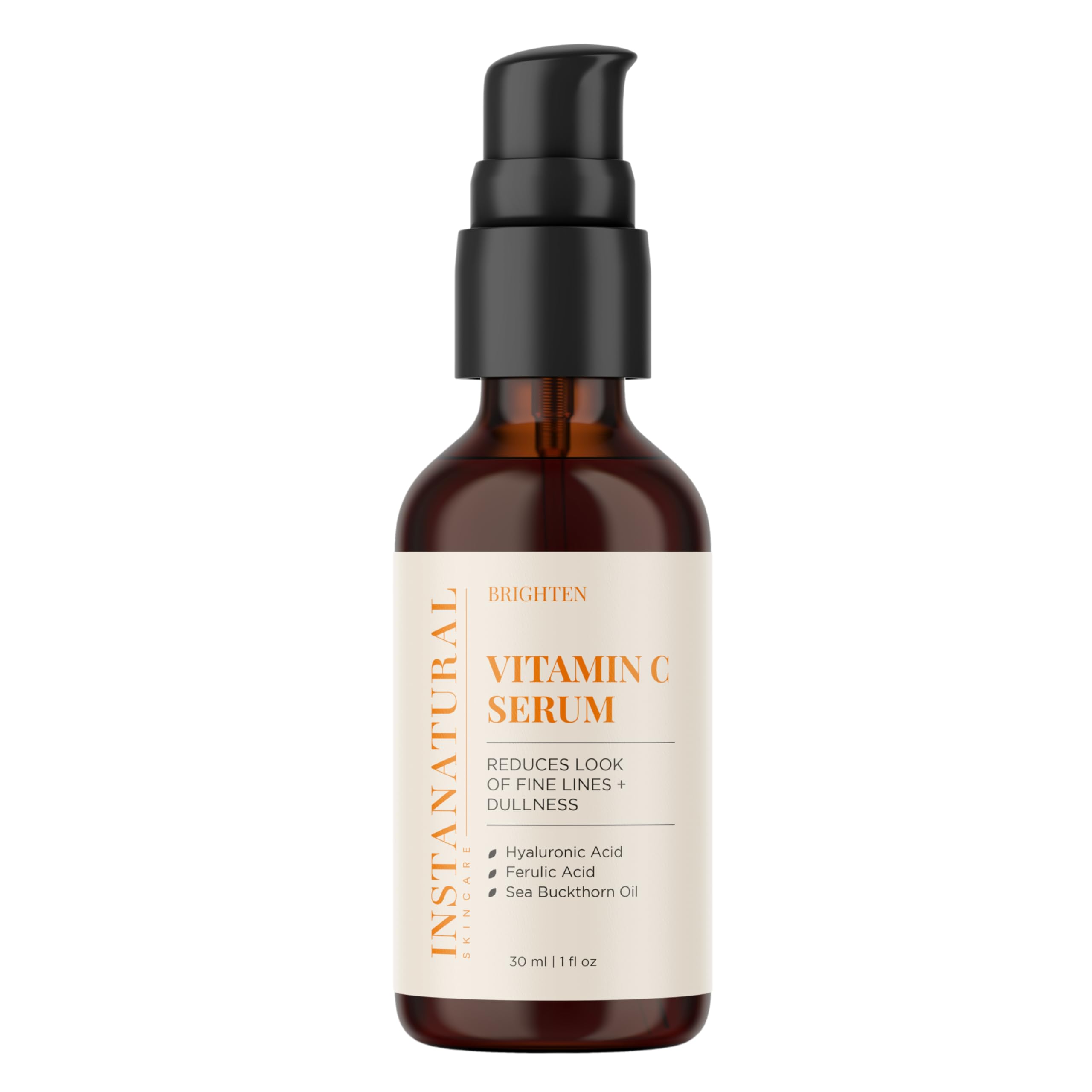 Texture satinée du sérum InstaNatural Vitamine C pour peau lumineuse