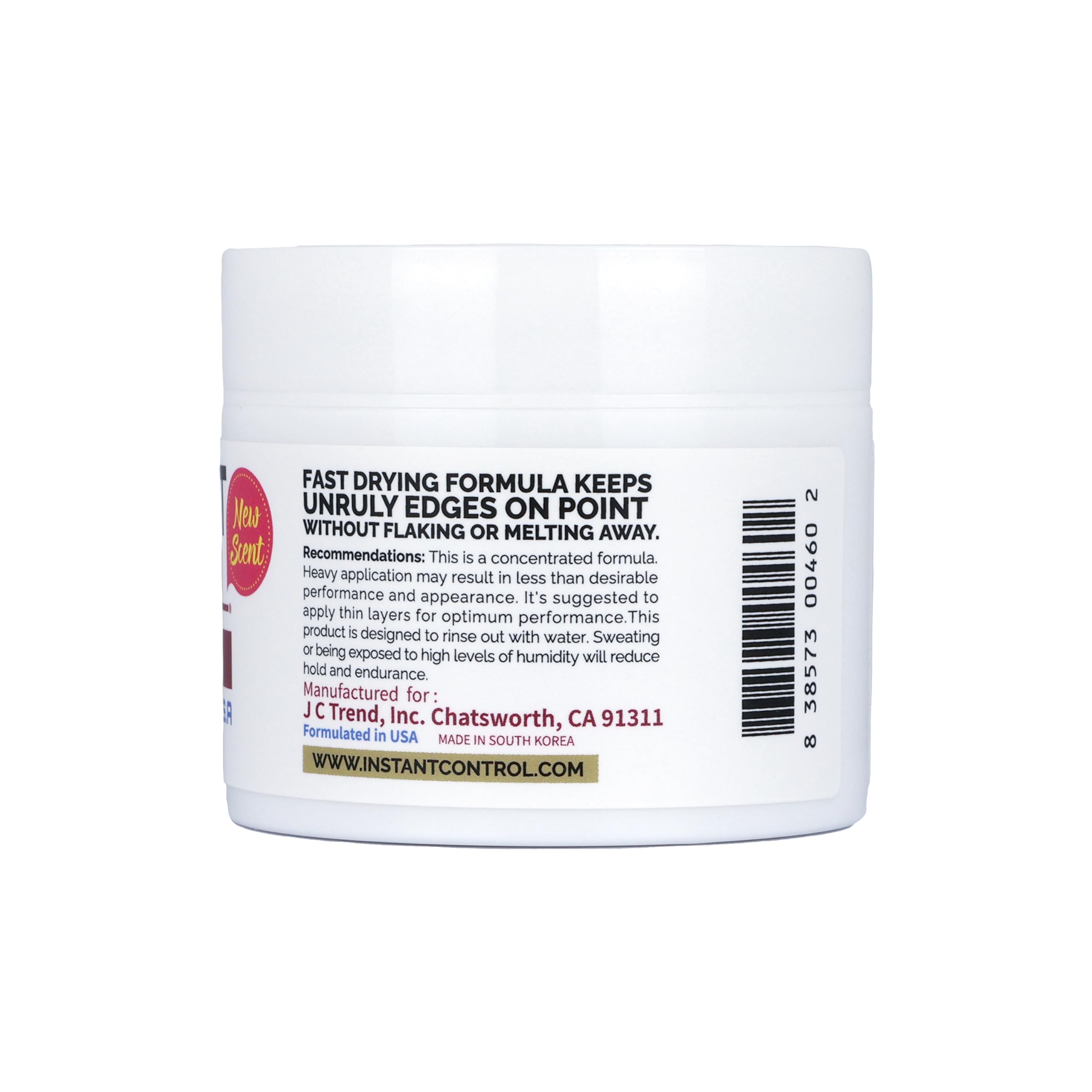 Application du gel Instant Control sur les contours pour une coiffure nette