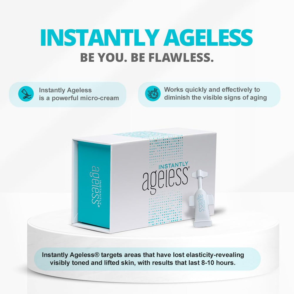 Instantly Ageless : 25 fioles permettant plusieurs applications pratiques.