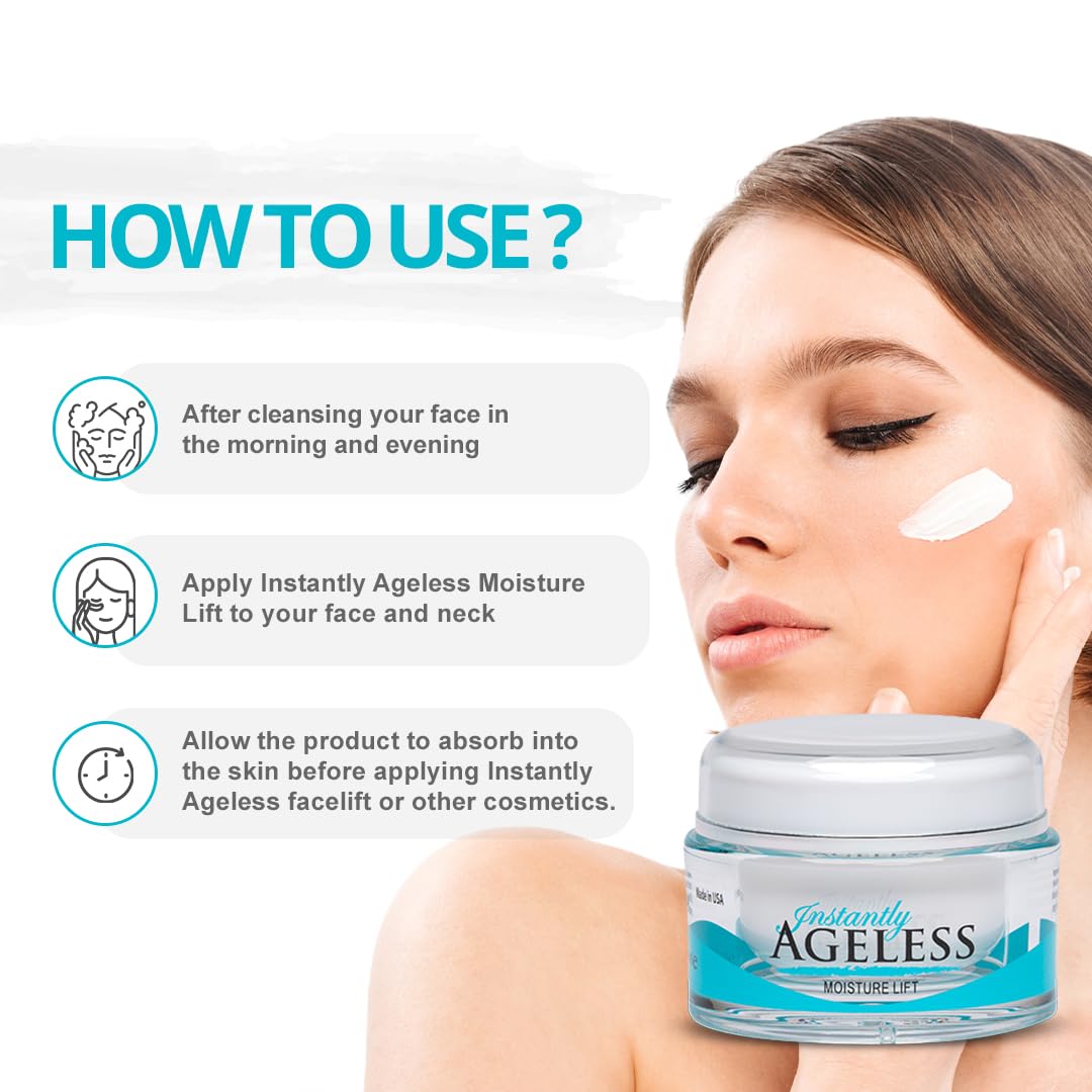 Instantly Ageless Moisture Lift crème légère jour et nuit prête à pénétrer rapidement.