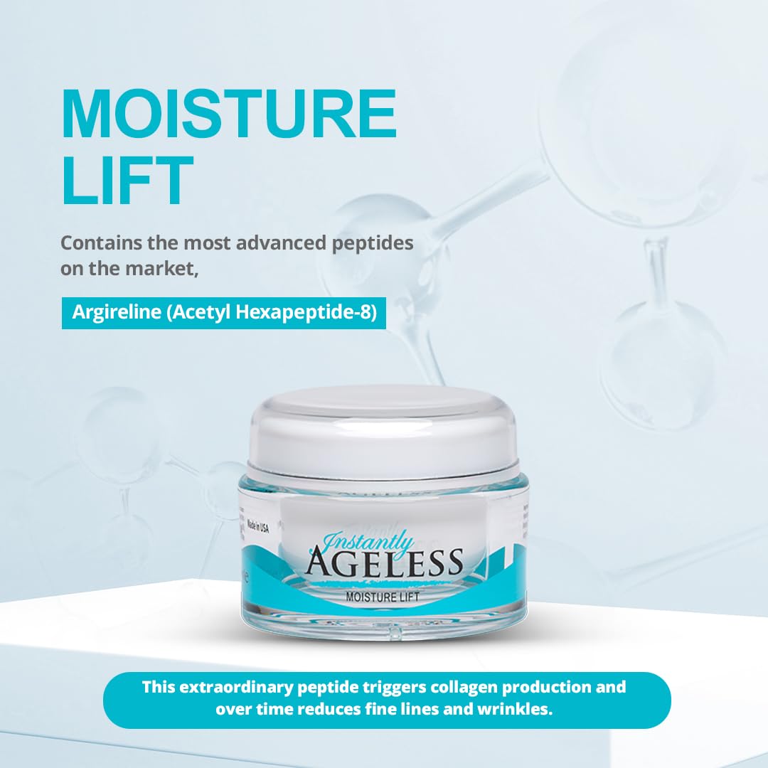 Instantly Ageless Moisture Lift révèle l’hydratation instantanée grâce à l’acide hyaluronique.