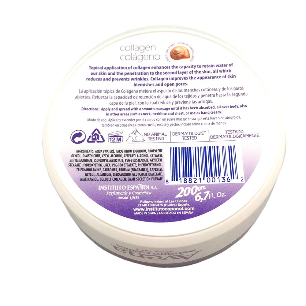 Instituto Español crème avoine collagène – massage doux sur le cou et décolleté