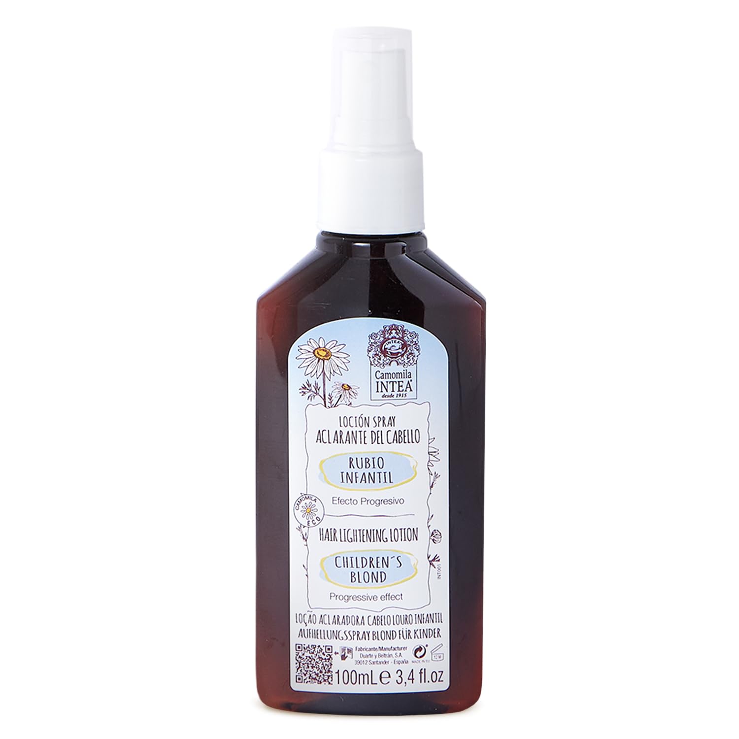Intea Camomille – bouteille 100 ml, spray éclaircissant pour cheveux d’enfants