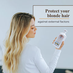 Intea Conditionneur cheveux blonds, protection contre pollution et chaleur extérieure.