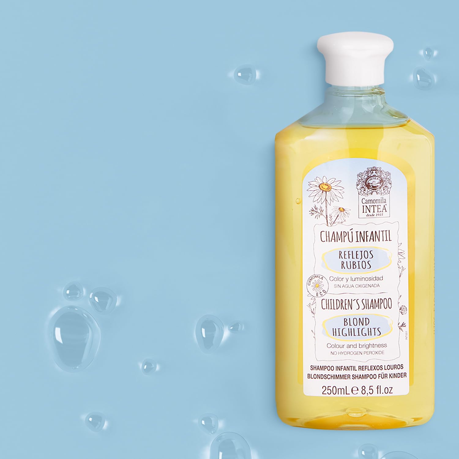 Lotion blondissante Intea Kids, spray léger éclaircit les zones ciblées.