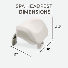 Oreiller-tête adaptable et mobile Intex PureSpa pour ajuster la position.