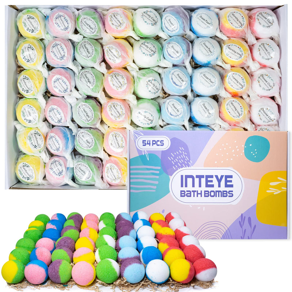 INTEYE: boules-bain-luxe-ensemble pour une expérience spa partagée à domicile.
