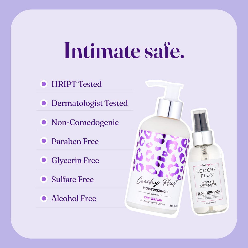 Équilibre du pH IntiMD Coochy Plus soutient l'hydratation et la fraîcheur.
