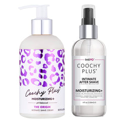 IntiMD Coochy Plus kit présentation pour épilation intime en douceur.