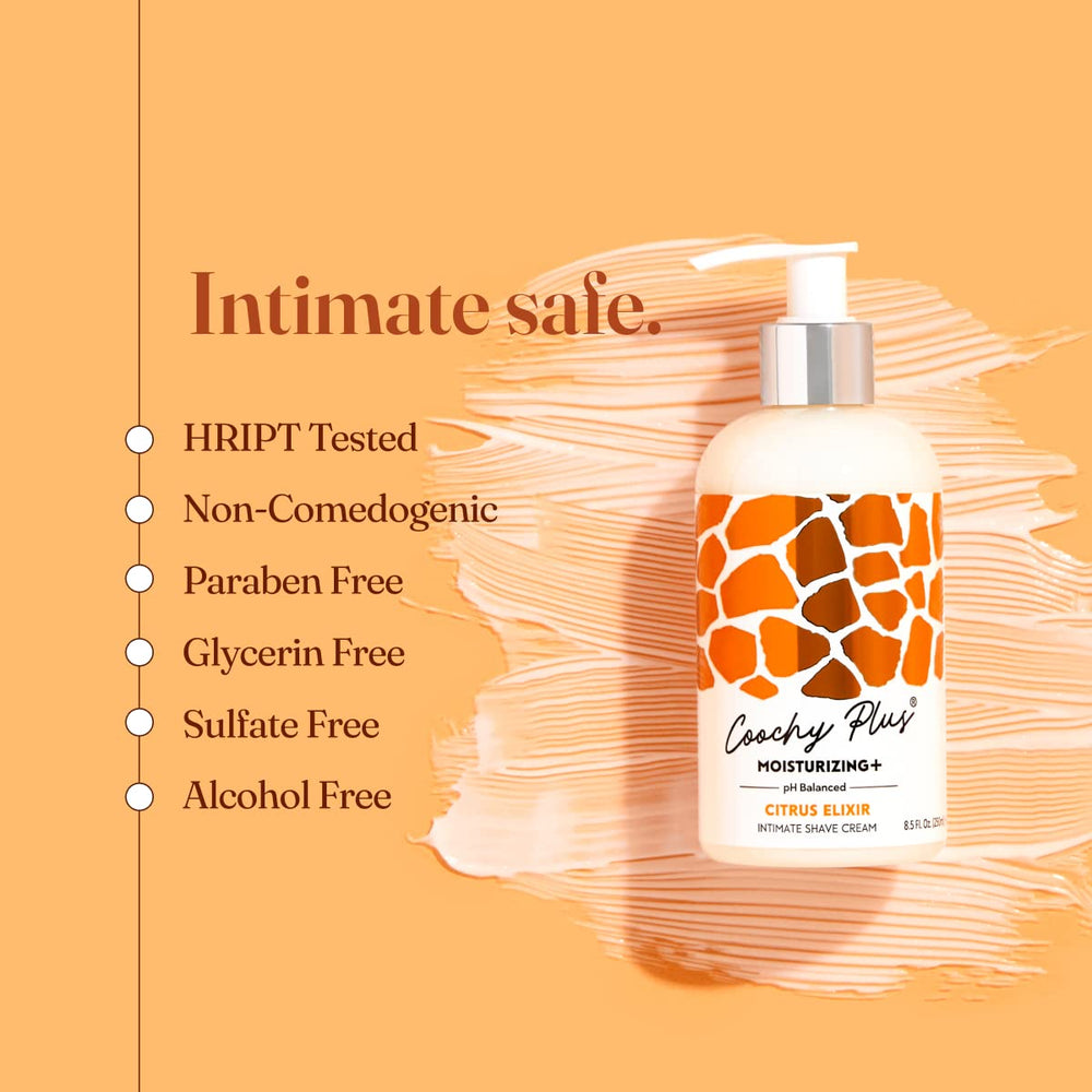 Zone intime prête au rasage avec IntiMD Coochy Plus.