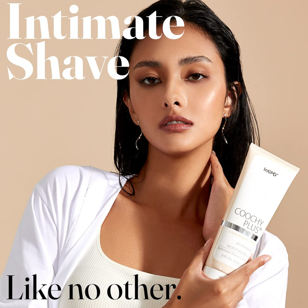 Texture crémeuse IntiMD Coochy Plus pour une application douce.