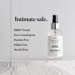 IntiMD COOCHY skin application shows a gentle touch for intimate use.