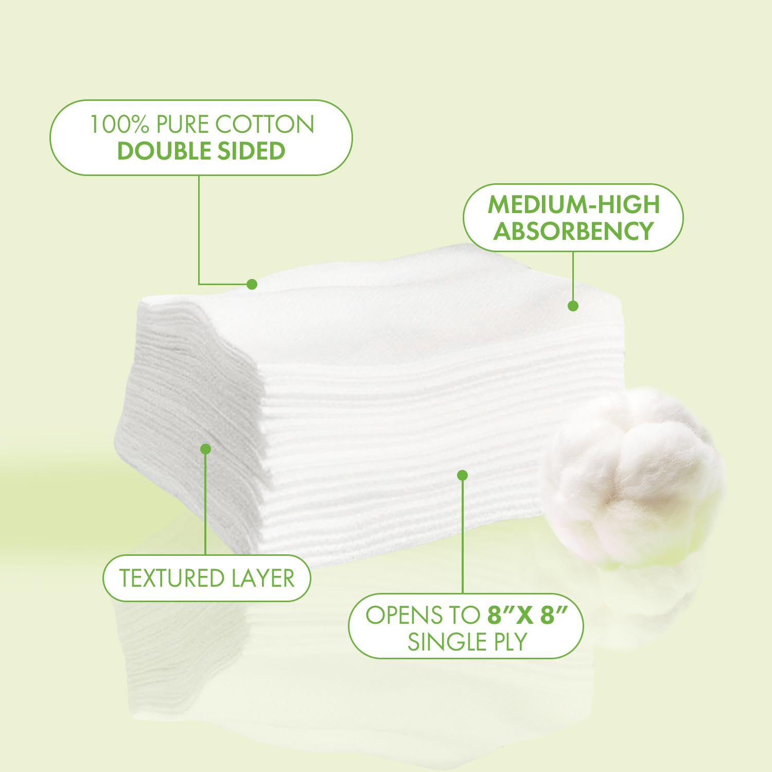 Tampons coton 4x4 Intrinsics pour nettoyage précis sans peluches.