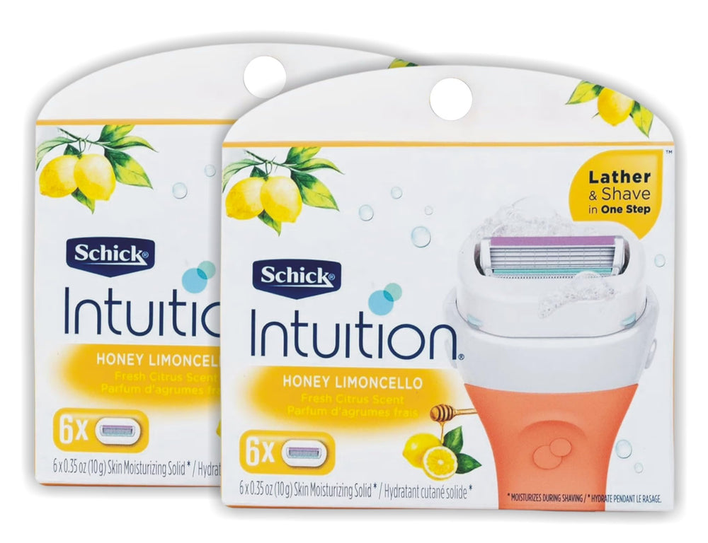 Intuition Honey Limoncello cartouches 4 lames pivotantes pour un rasage précis