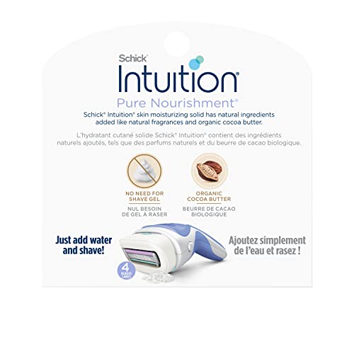 Close-up of the moisturizing bar with cocoa butter on the INTUITION refill.